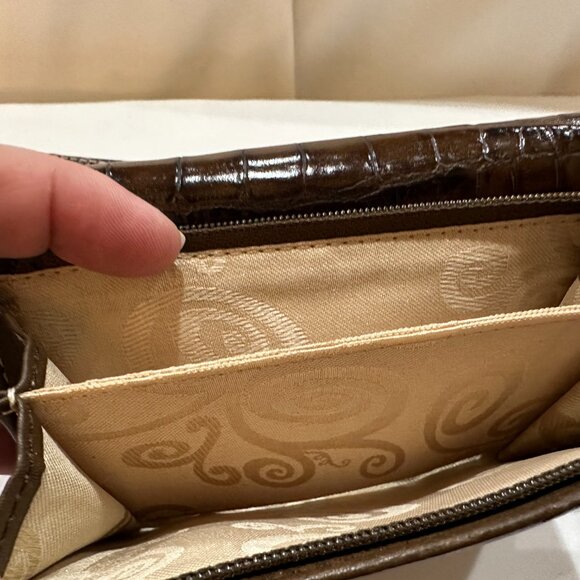 Brighton Bella Luna Small Leather Wallet Clutch Crossbody Brown - Picture 6 of 6